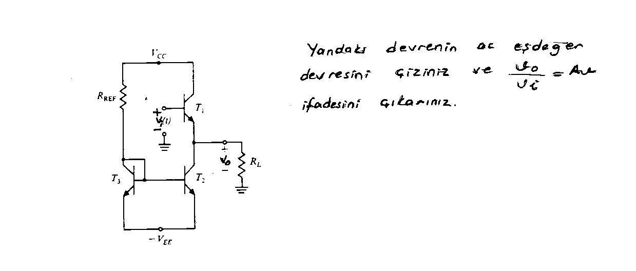 Çalışma sorusu 1: akım aynası beslemeli transistör devresi