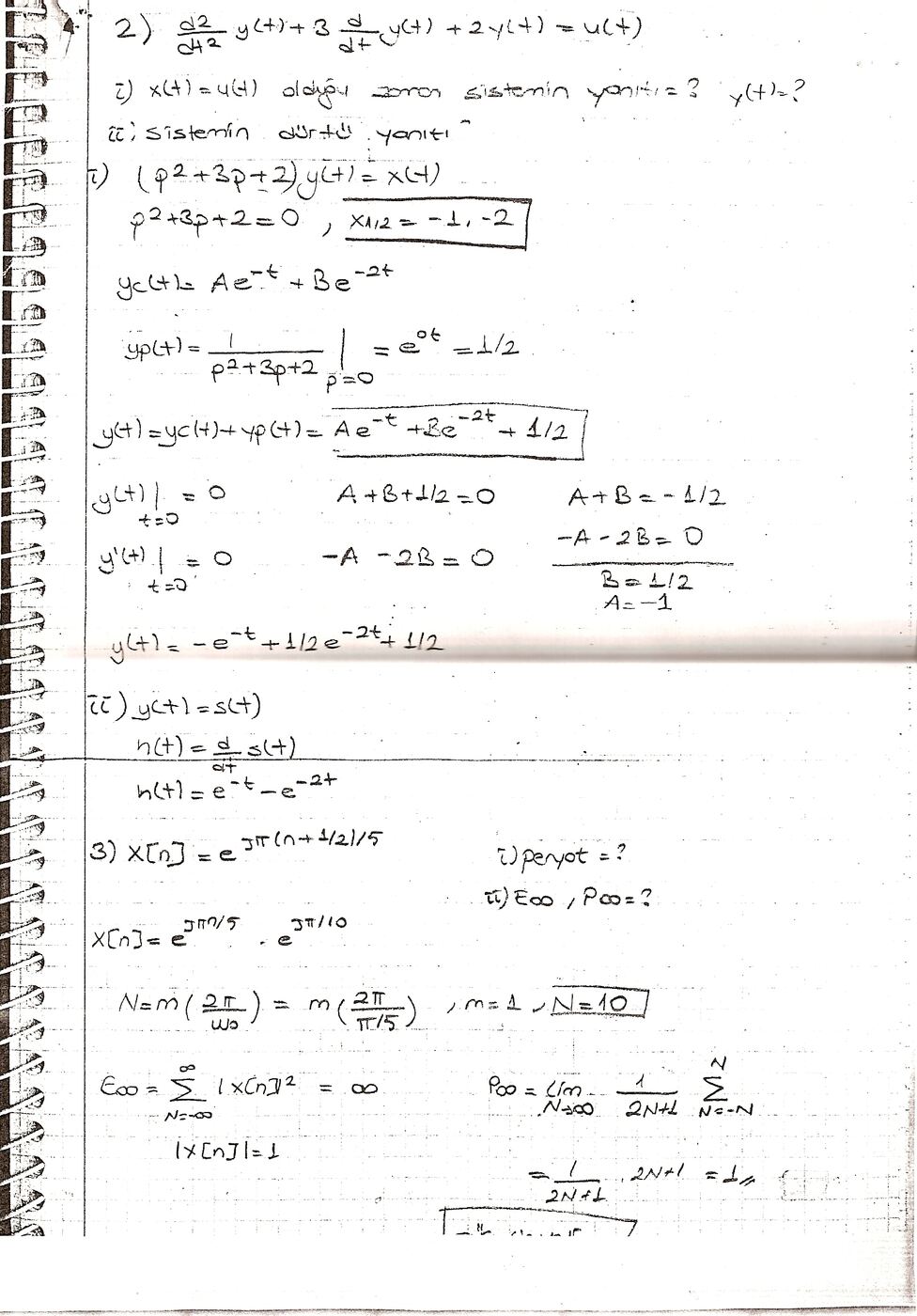 Defter sayfası 2: 2. ve 3. sorular