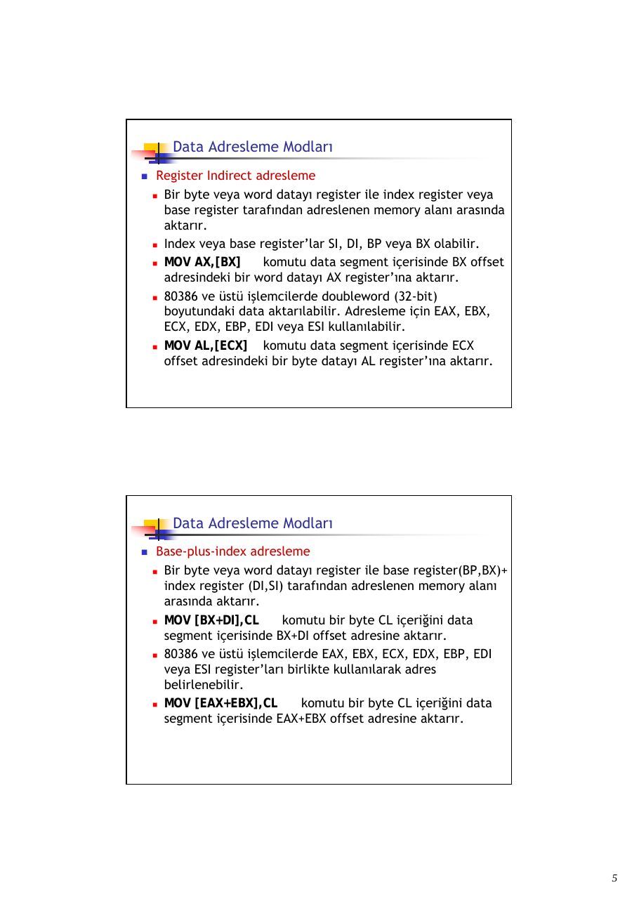 CPUL4AdressingModes: sayfa 5, devre, tablo ve şekiller