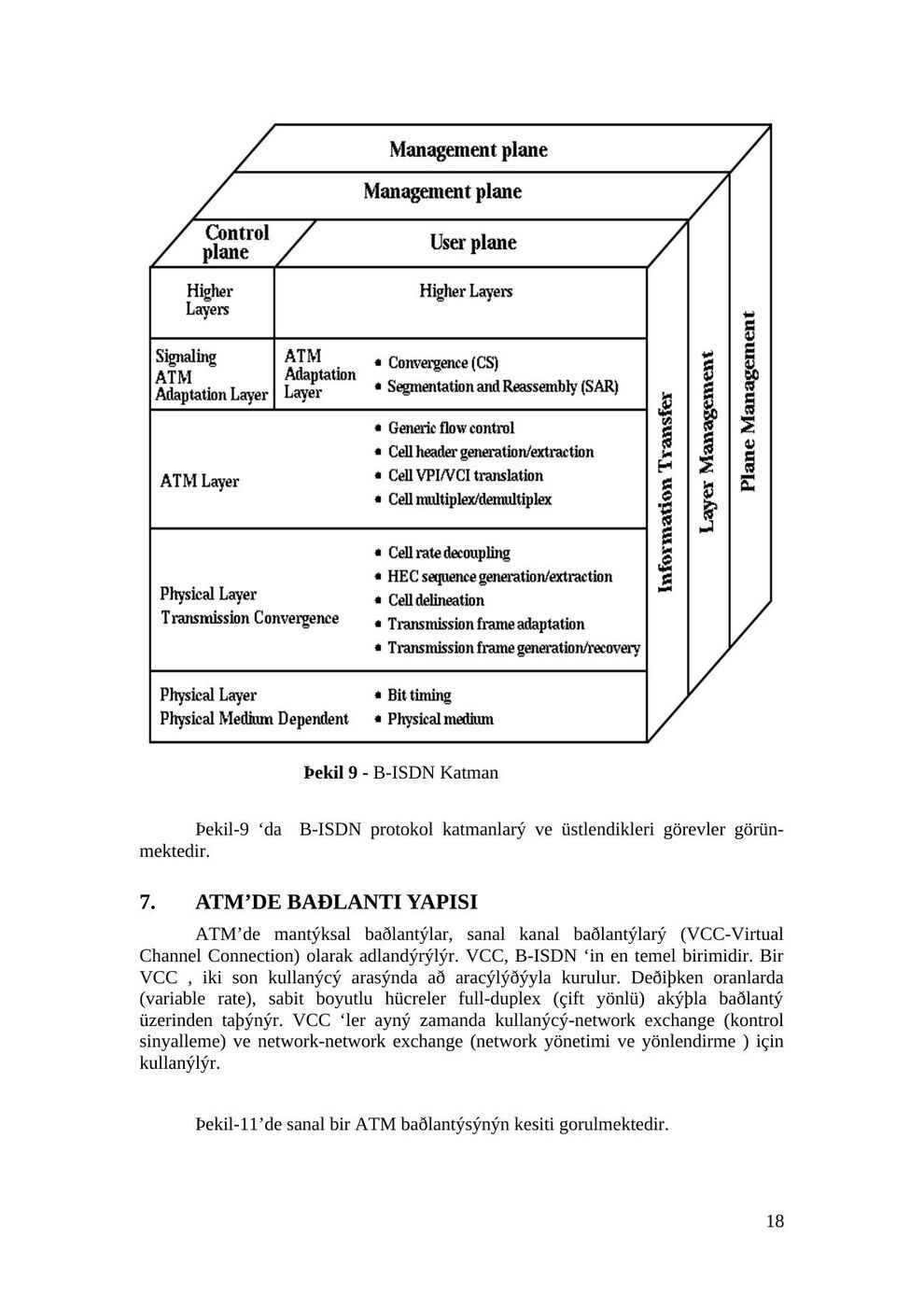 ATM staj seminer raporu, Ege Üniversitesi, 1996: şekil ve hesap tabloları, sayfa 18