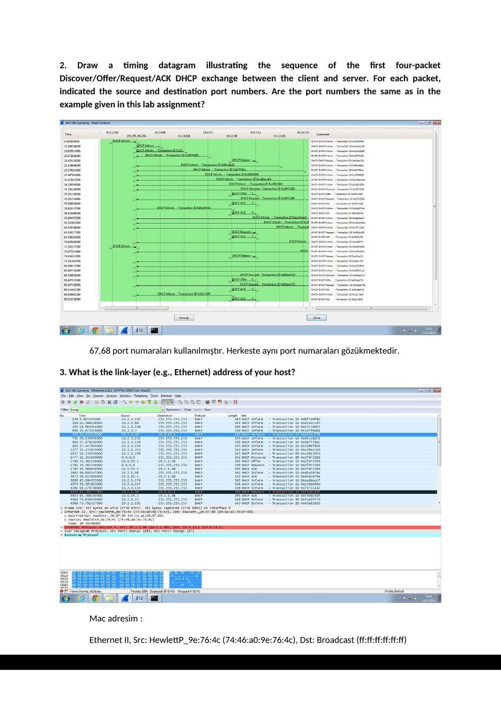 DHCP raporu B: şekil ve hesap tabloları, sayfa 5