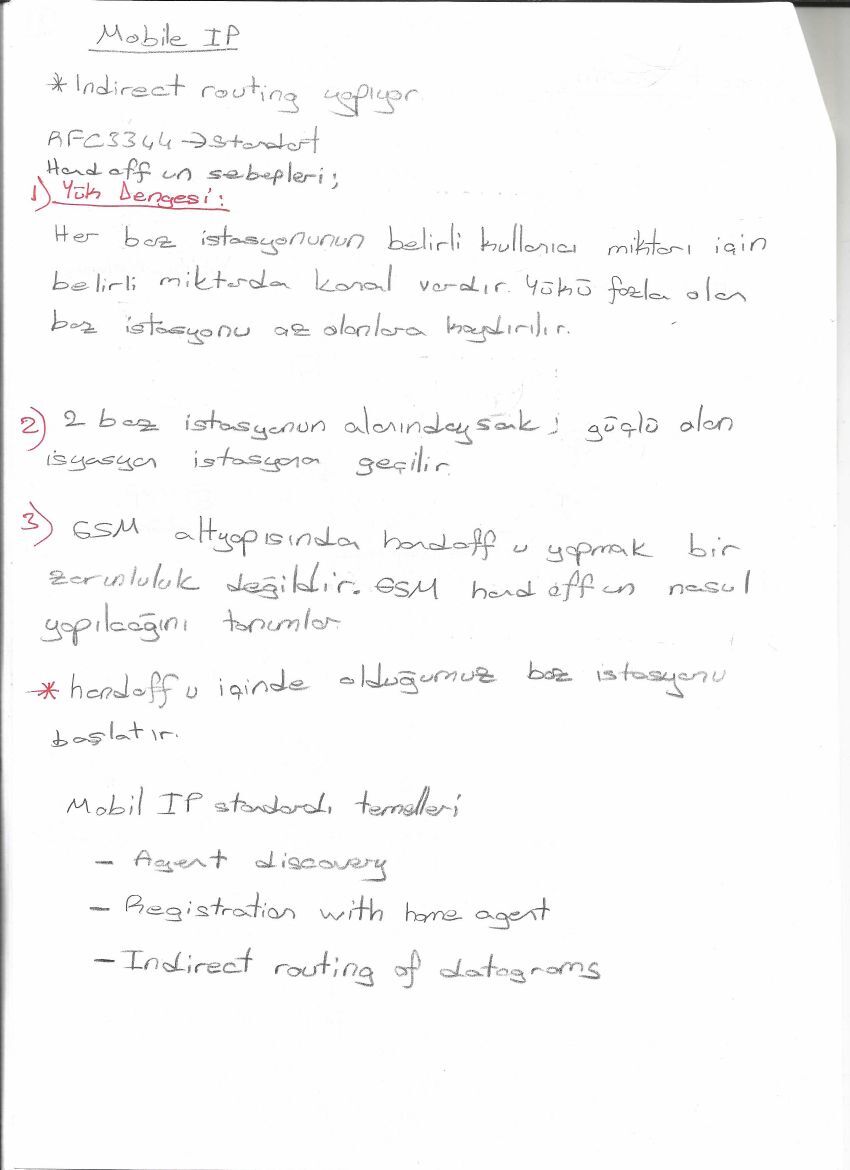 Hücresel ağlar ve Mobile IP — el yazısı, sayfa 14