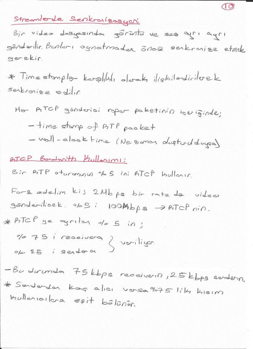 RTP, RTCP ve SIP — el yazısı, sayfa 34