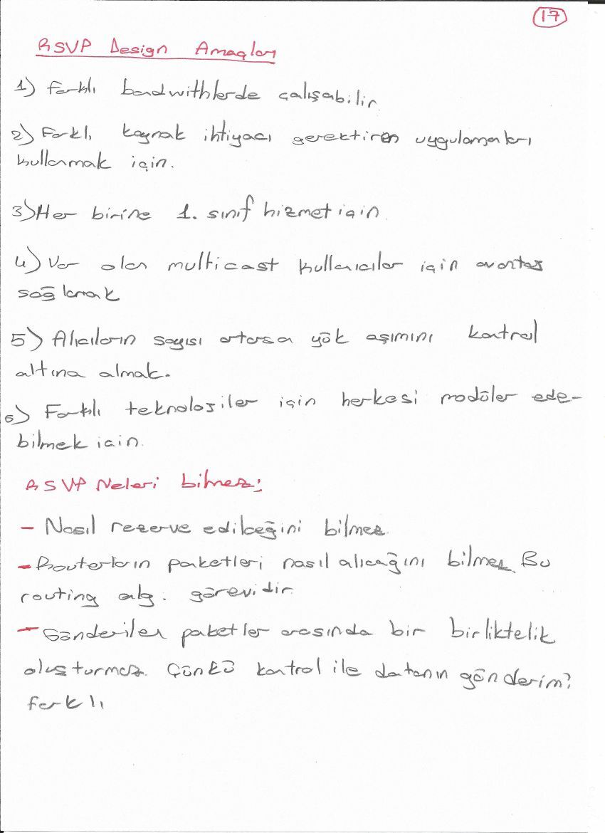 QoS, kuyruklama ve kaynak ayırma — el yazısı, sayfa 48